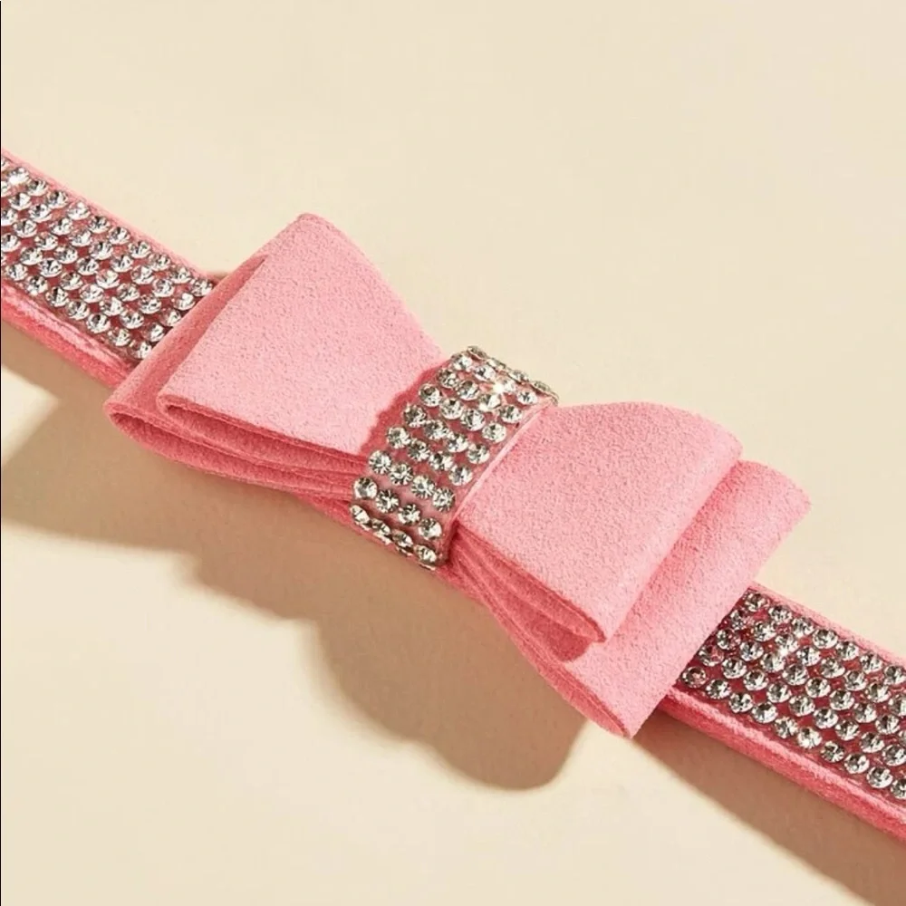 Rhinestone Decor Pet Collar 🐈